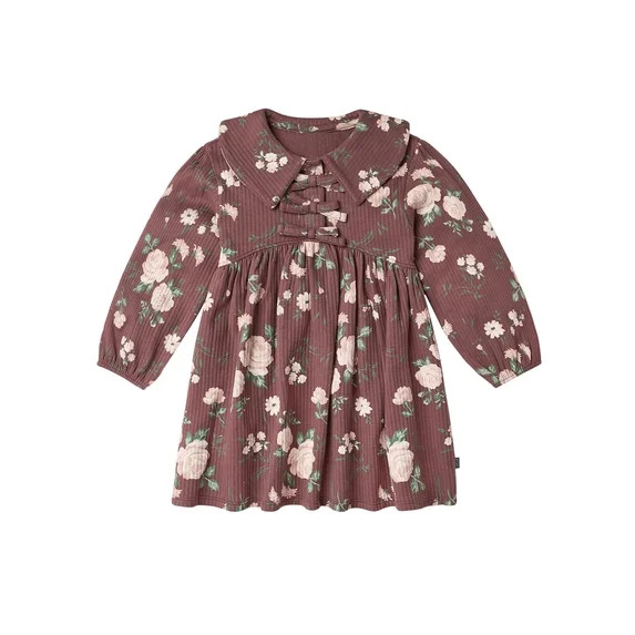 Modern Moments by Gerber Toddler Girl Bow Front Dress, Sizes 12 Months - 5T | Walmart (US)