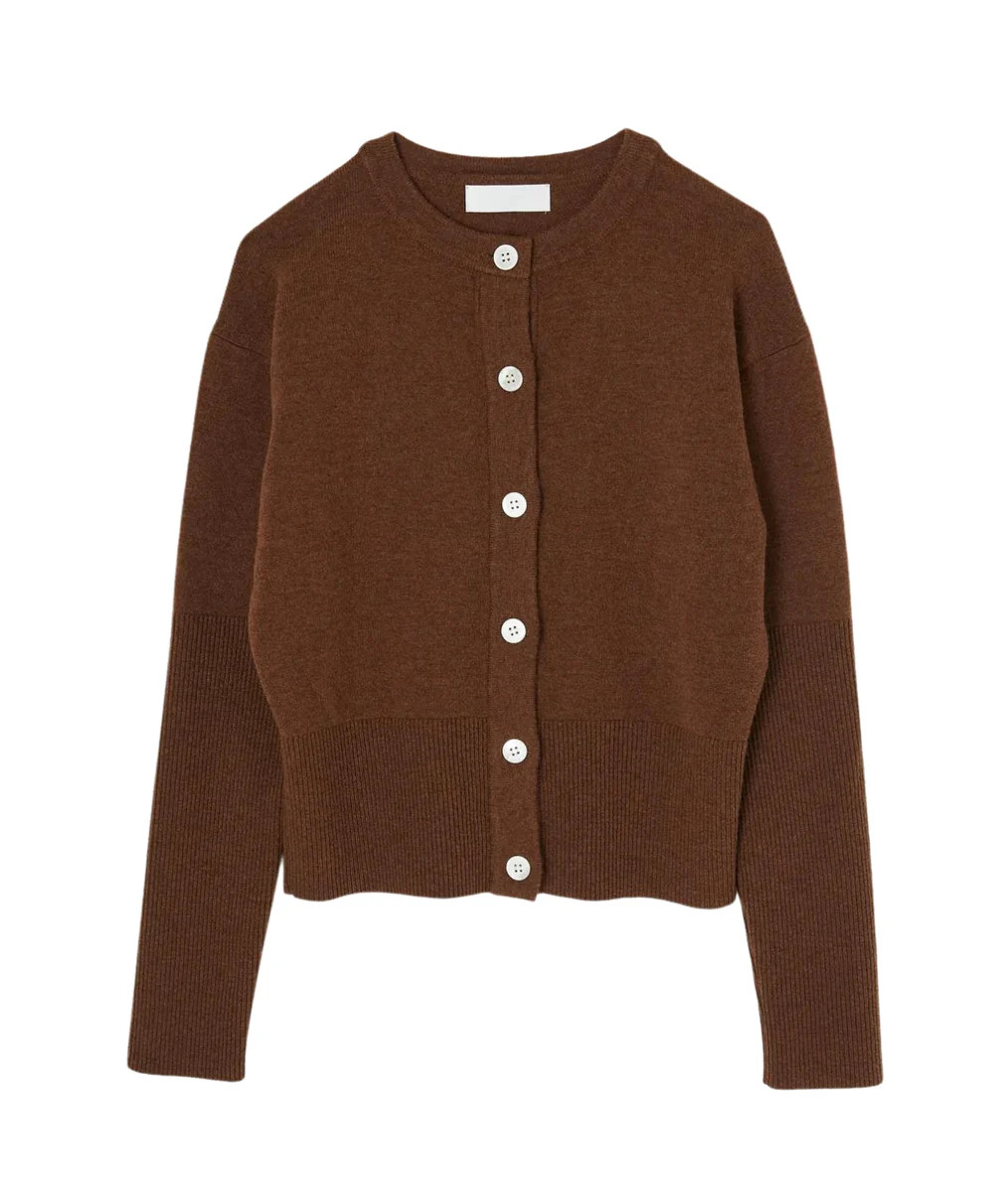 MV Compact Cardigan- Brown | LOLA Boutique