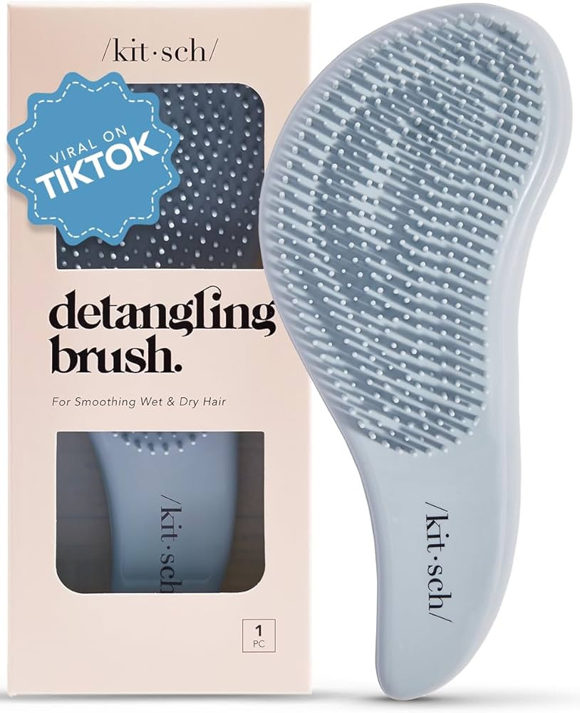 Kitsch Detangling Brush for Adults & Kids - Professional Wet & Dry Hair Detangler, No Pain, Tangl... | Amazon (US)