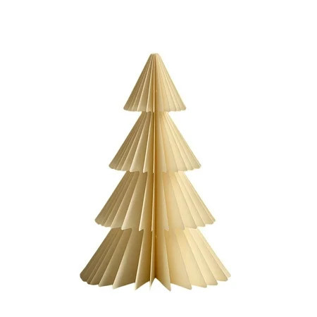 Christmas Minimalist 3D Paper Trees Ornament, Modern Christmas Tree Honeycomb Statue Foldable Home Tabletop Centerpiece Decoration | Walmart (US)