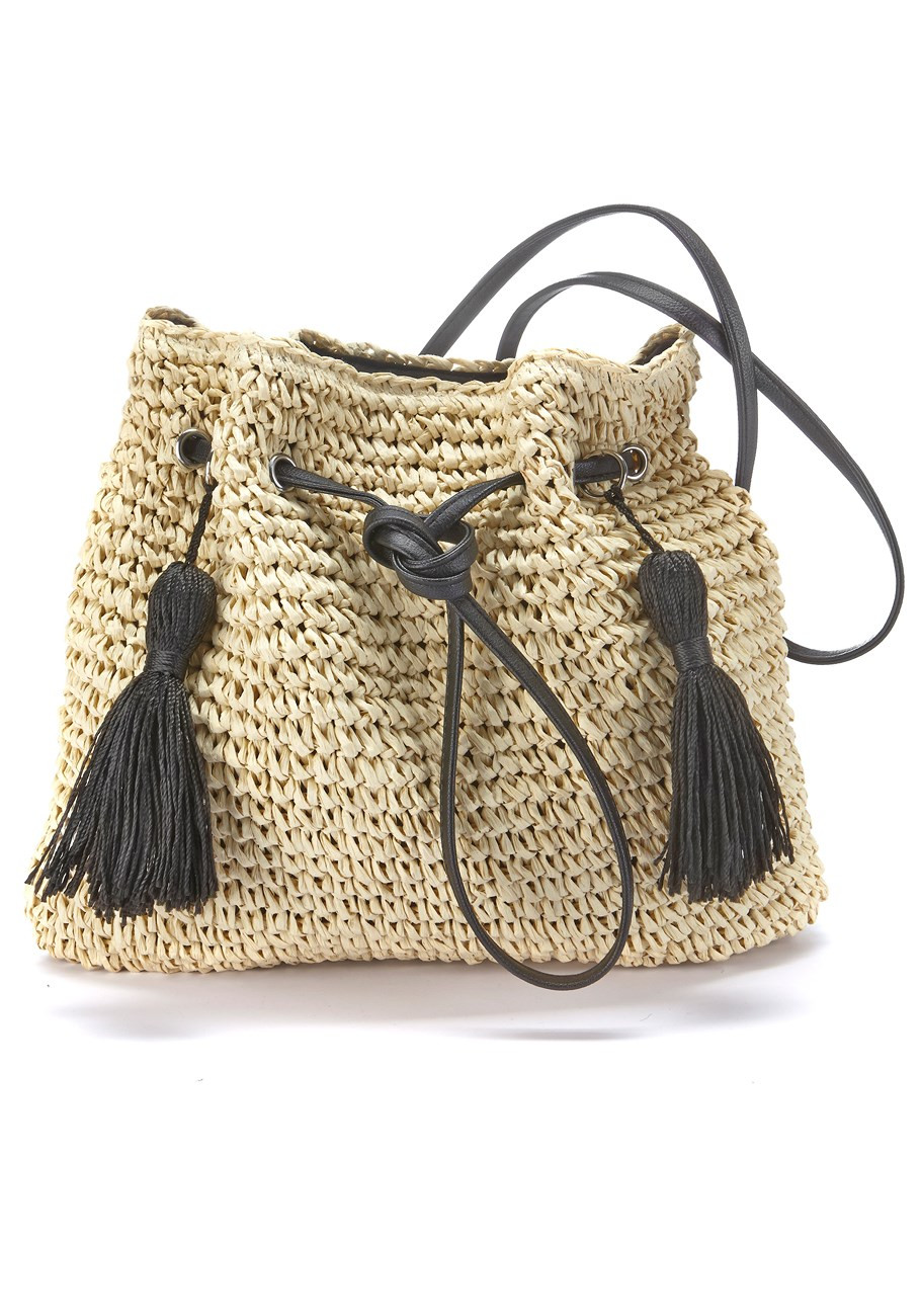 tassel raffia handbag | Lascana