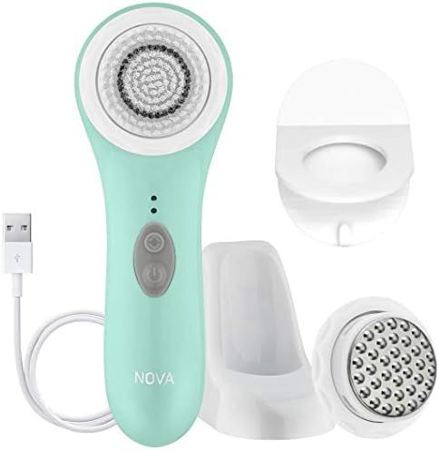 Spa Sciences NOVA - Sonic Facial Cleansing Brush & Exfoliating System (Not a Spin Brush) - All Skin  | Amazon (US)
