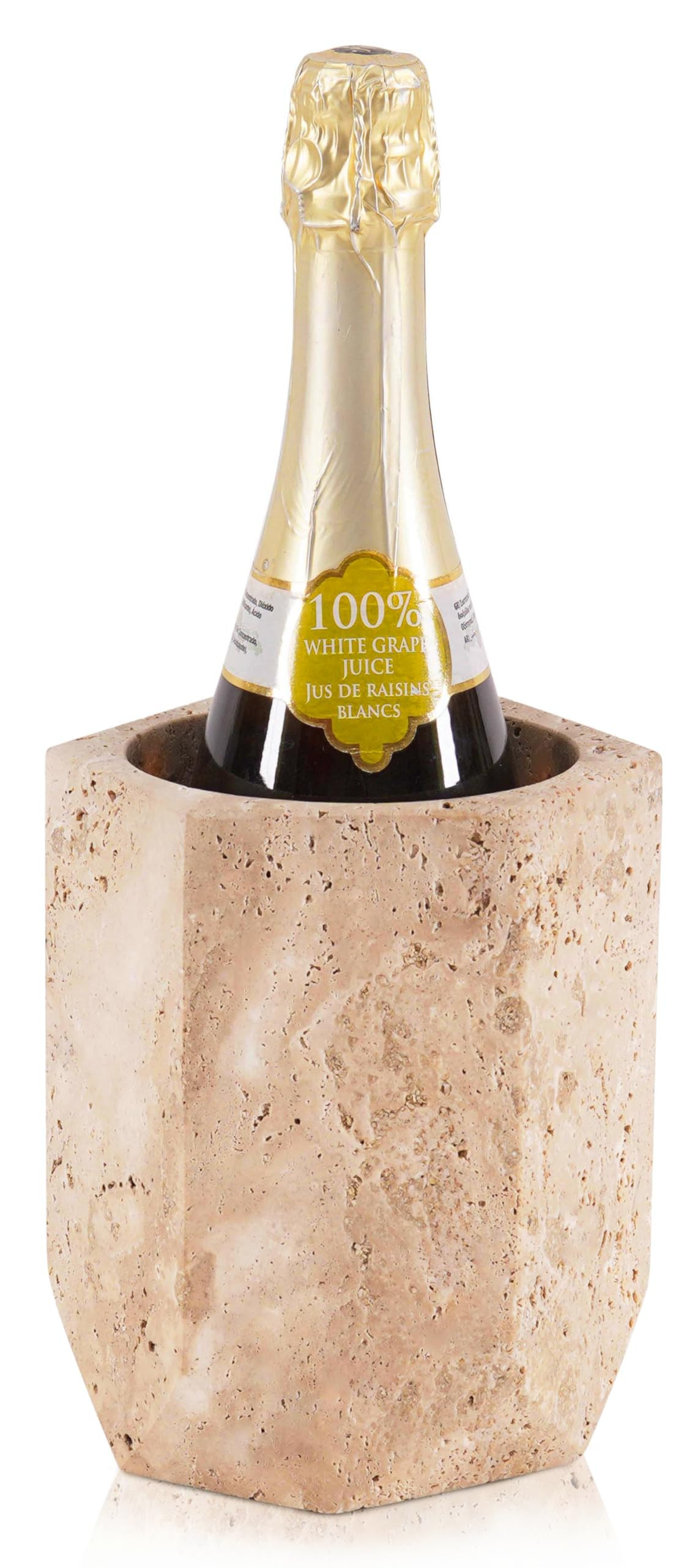 Marble Wine Chiller 6.5 Inch Travertine Wine Cooler for White Wine Bottles, Champagne, Beverage &... | Amazon (US)