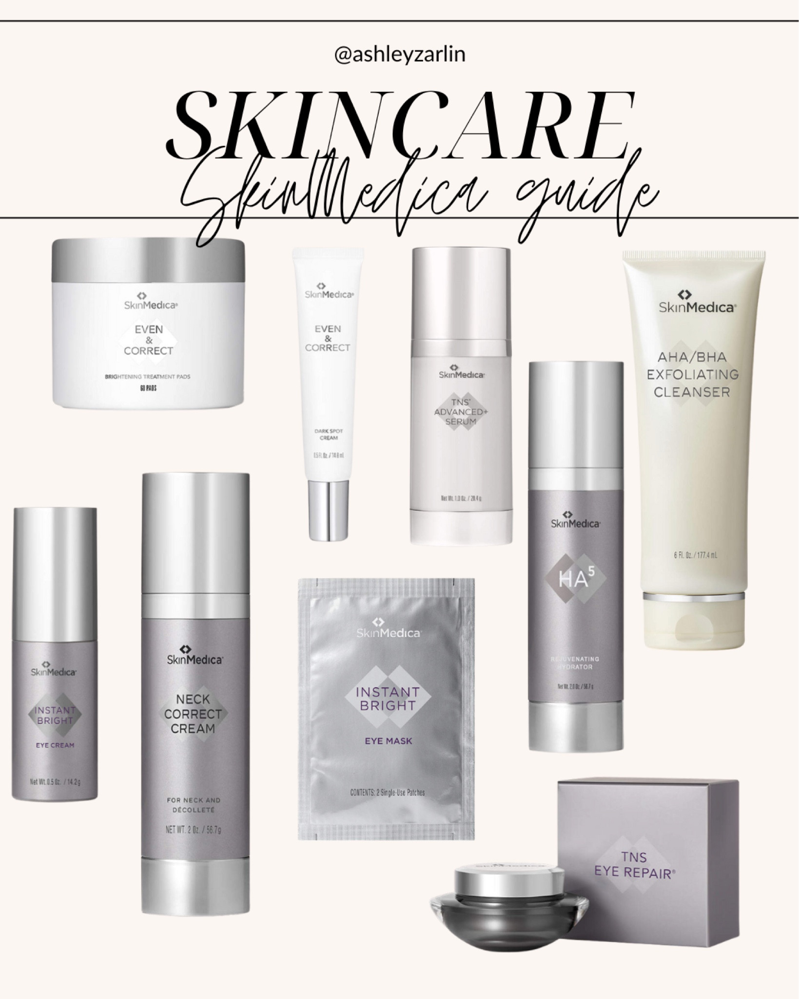 My most loved products from SkinMedica! The TNS is pretty much Botox in a bottle. #skincare #skinmedica #antiaging 

#LTKbeauty