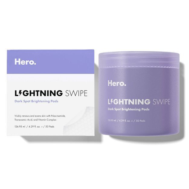 Hero Cosmetics Lightning Swipe Dark Spot Brightening Pad - 50ct | Target