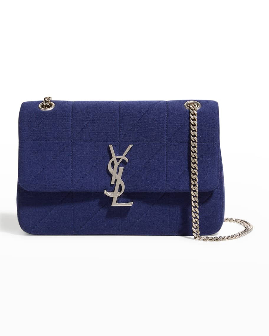 Saint Laurent Jamie Medium Jersey Wool Patchwork Crossbody Bag | Neiman Marcus
