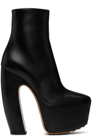 Bottega Veneta - Black Mostra Ankle Boot | SSENSE