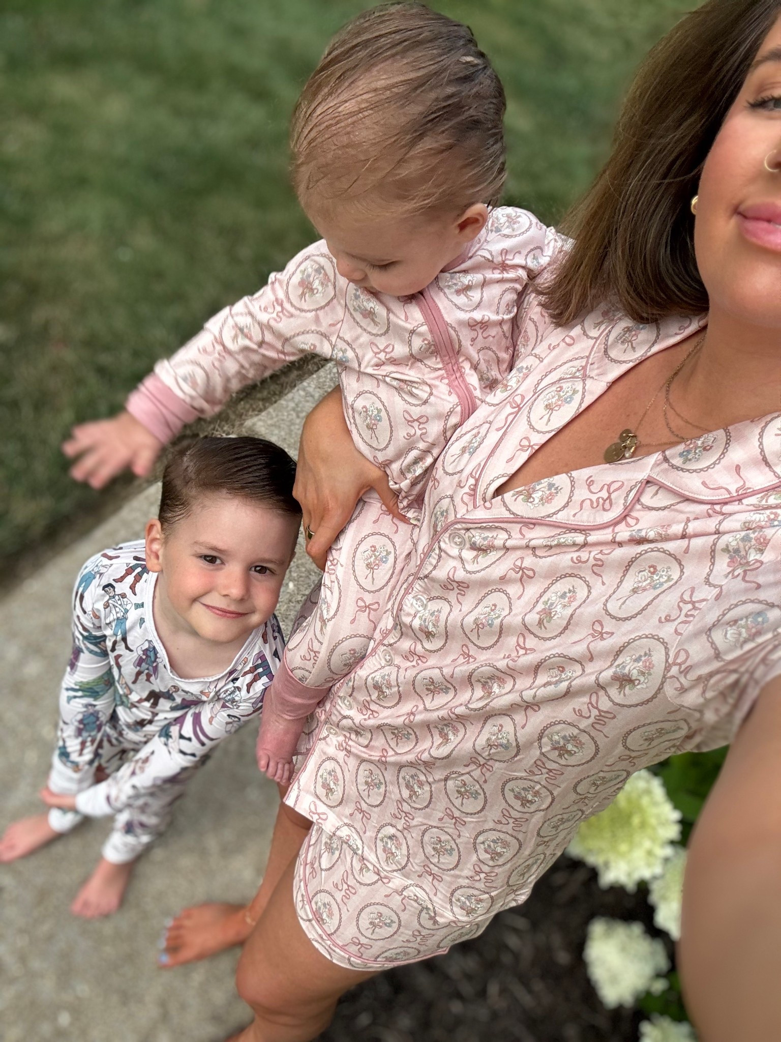 Mine and Evie’s matching pajamas linked 🩷🩷🩷

In a medium and she’s in 18-24m! Sized up so she could wear for a long while 🫶🏼

In my jammers, mama and me matching, mommy and me, pajama set, floral and bows 

#LTKBaby #LTKFamily