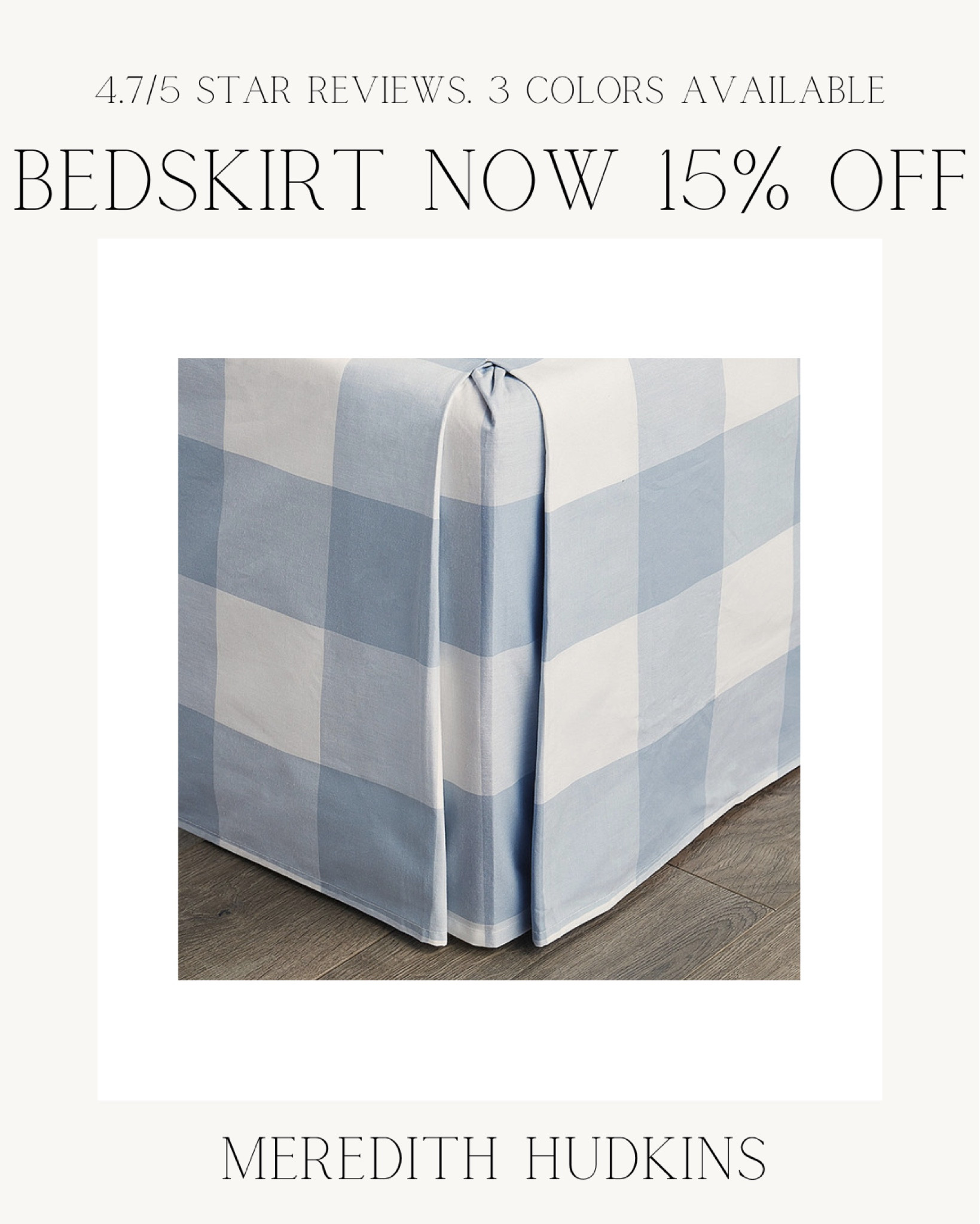 Buffalo Check Bed Skirt curated on LTK