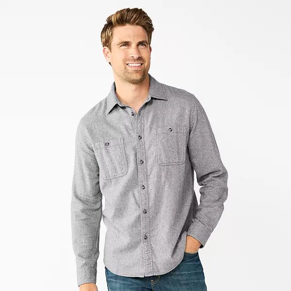 Men's Sonoma Goods For Life® Flannel Button-Down Shirt | Kohl's