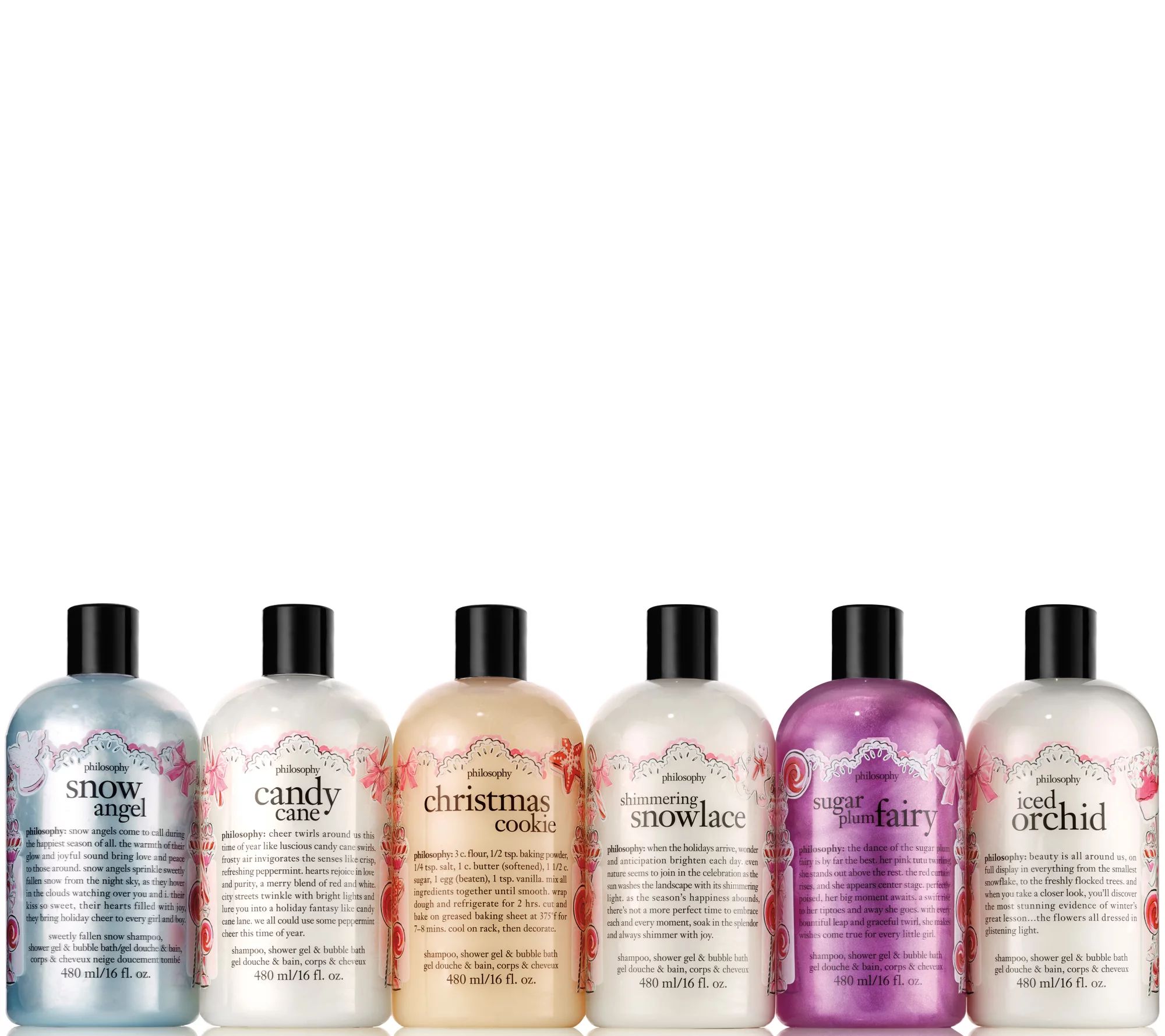 philosophy happy holidays shower gel 6 piece collection — QVC.com | QVC