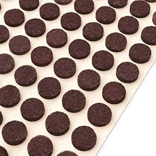 Felt Pads Small Felt Bumpers Dots 3/8" Diameter 100PCS Felt Pads for Cabinets 3/16" Height Self Adhe | Amazon (US)