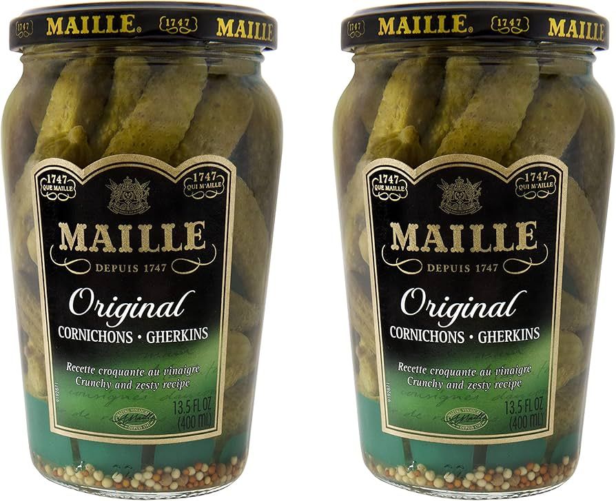 Maille Pickles Cornichons Original 14oz 2 Pack | Amazon (US)