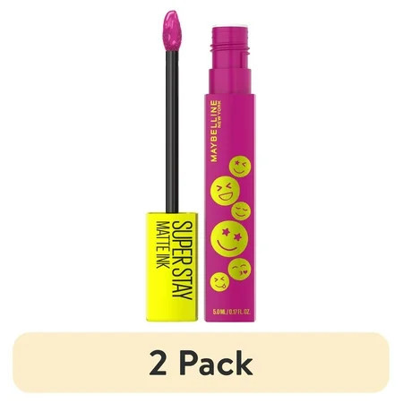 (2 pack) Maybelline Super Stay Matte Ink Moodmakers Collection Liquid Lipcolor, Reviver, 0.17 fl oz | Walmart (US)