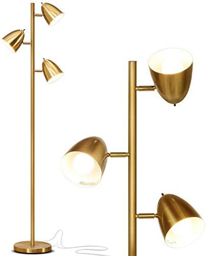 Brightech Jacob - LED Reading and Floor Lamp for Living Rooms & Bedrooms - Classy, Mid Century Mo... | Amazon (US)
