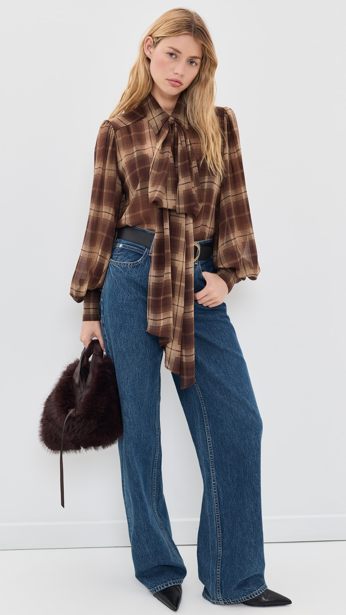 Cecile Scarf Button Down Shirt | Shopbop