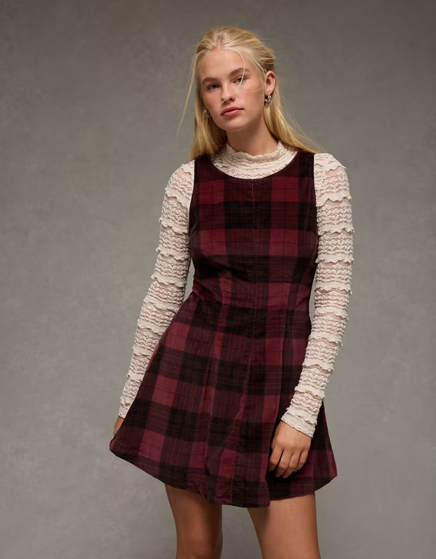 AE Plaid Mini Dress | American Eagle Outfitters (US & CA)