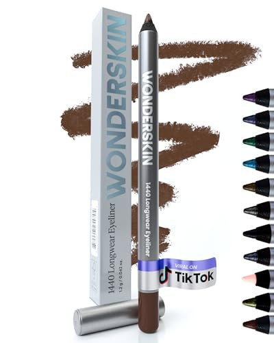 Wonderskin Eyeliner Pencil, 1440 Longwear Brown Eyeliner Pencil - Waterproof, Sharpenable & Smudge Proof | Amazon (US)
