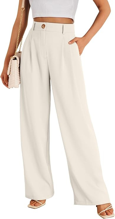 LILLUSORY Wide Leg Dress Pants Women's High Waisted Dressy Trousers | Amazon (US)