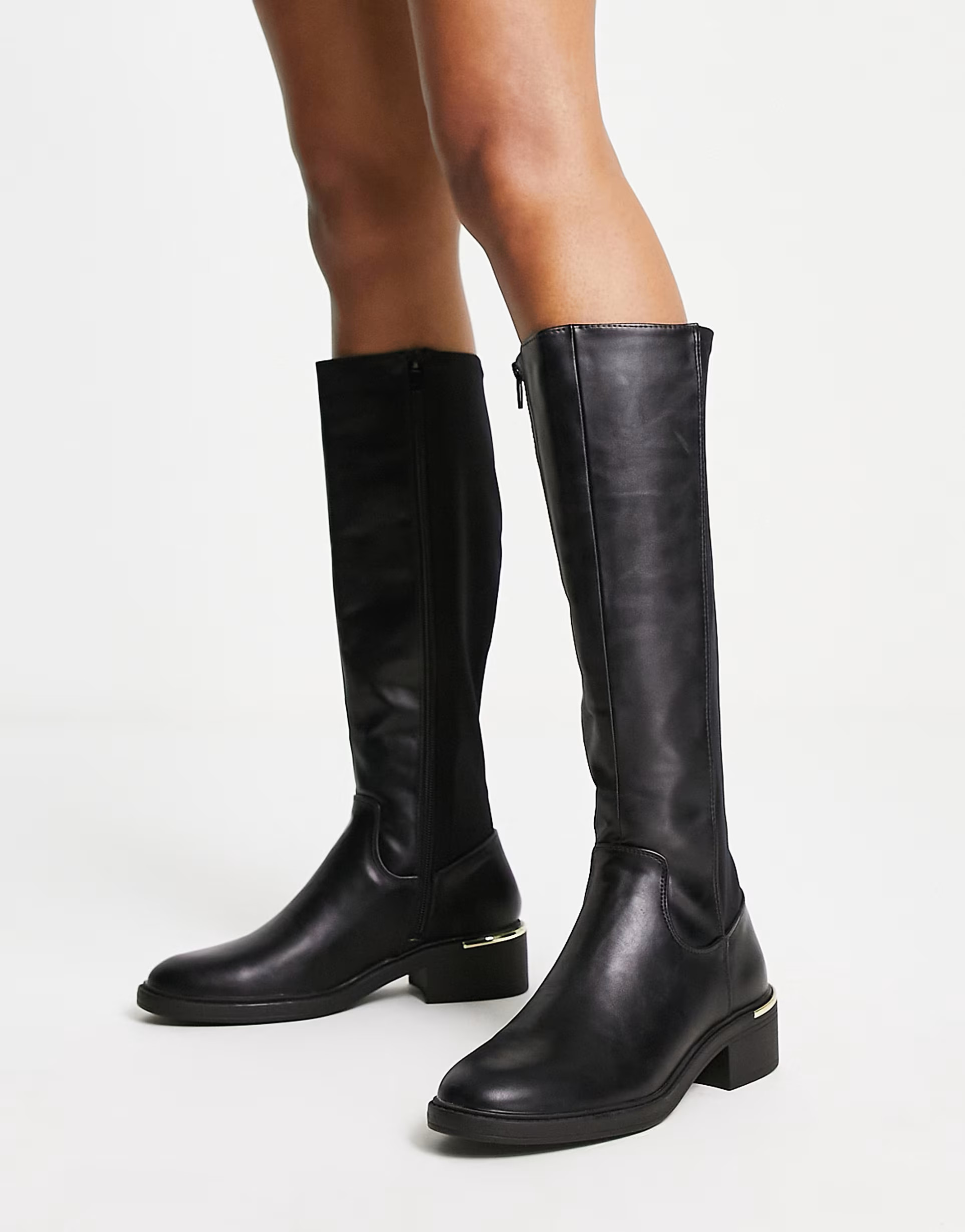 New Look flat riding boot in black | ASOS (Global)