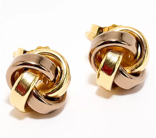 Make Your Selection: David Markstein Bronze Love Knot Stud Earrings | QVC