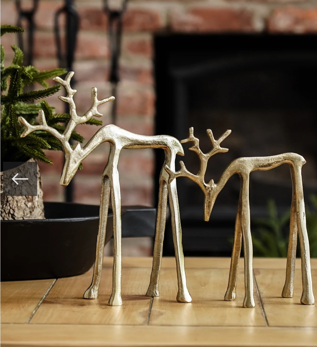 New Holiday Decor from MJHome. 
Loving the gold reindeer and the white pinecone flameless candles! 
#mjhome

#LTKSeasonal #LTKHome #LTKStyleTip