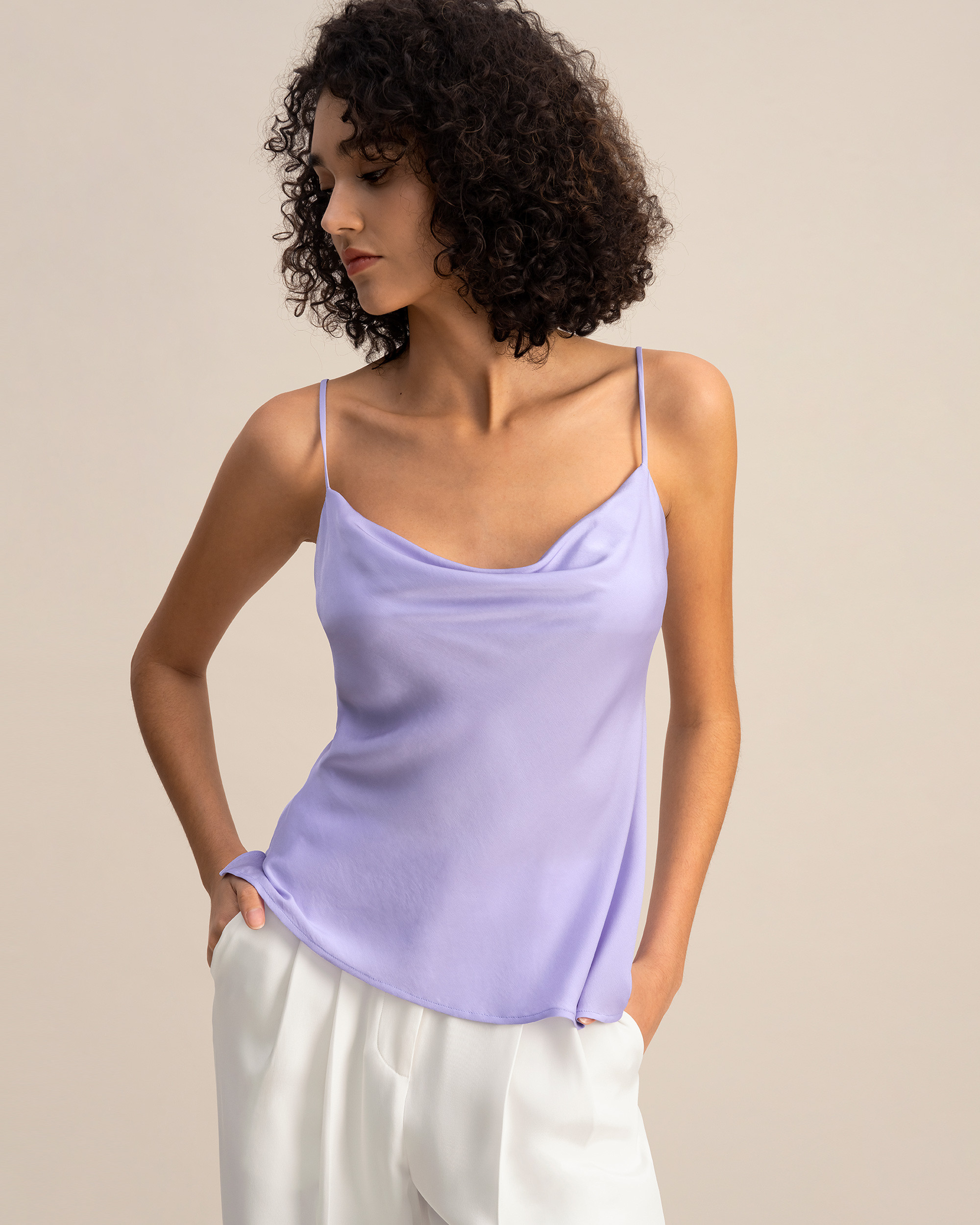 Cowl Neck Camisole | LilySilk