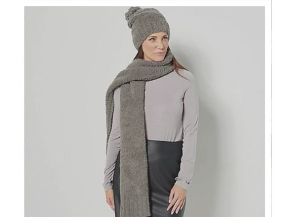 Barefoot Dreams CozyChic Beanie & Scarf - $24.99 - Free shipping for Prime members | Woot!