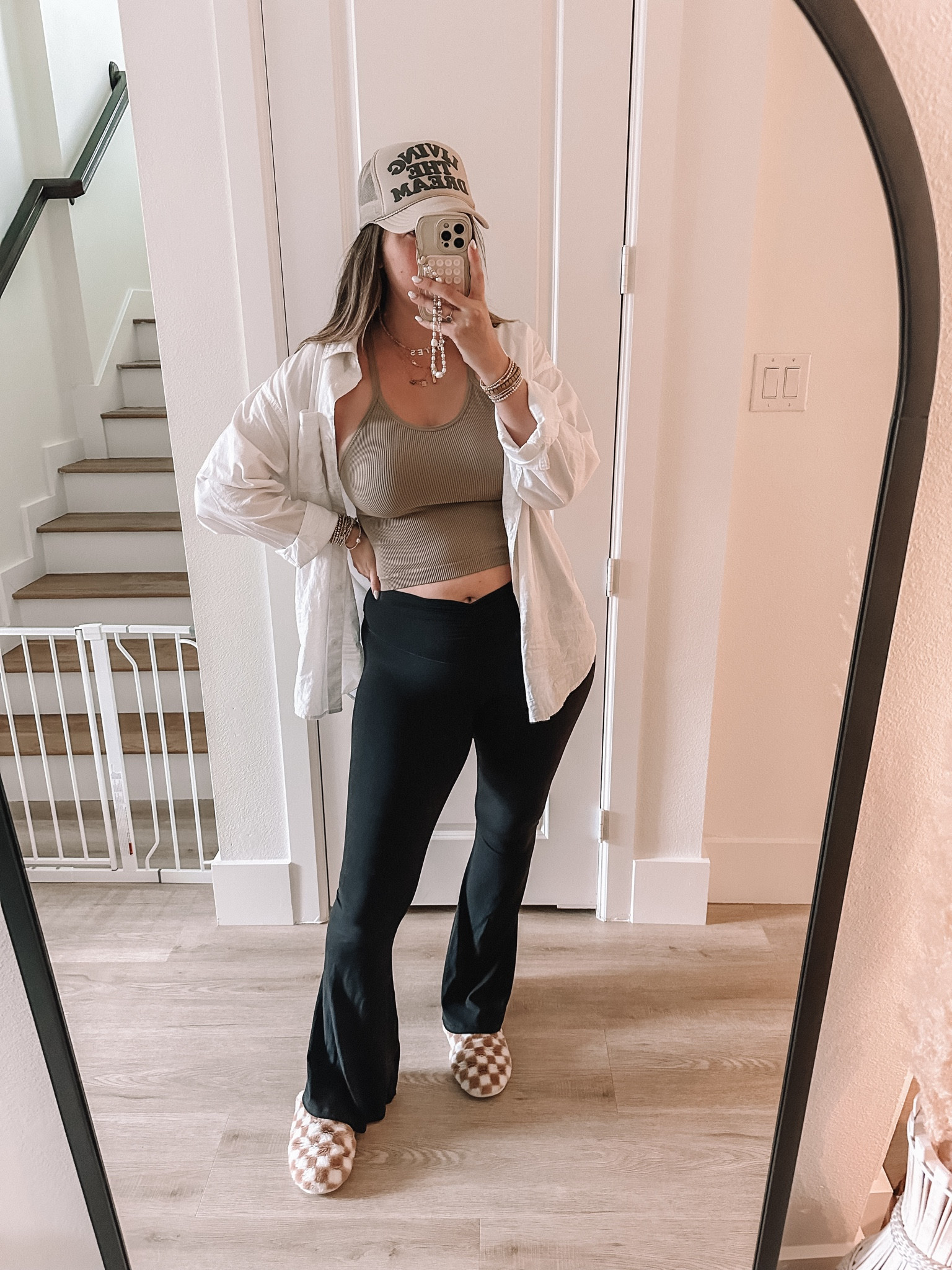 Casual mom outfit, these tanks are great quality & would be good “little” gifts or stocking stuffers! Tts XL. Tts L (long) in leggings & shirt  

#LTKSeasonal #LTKmidsize #LTKGiftGuide