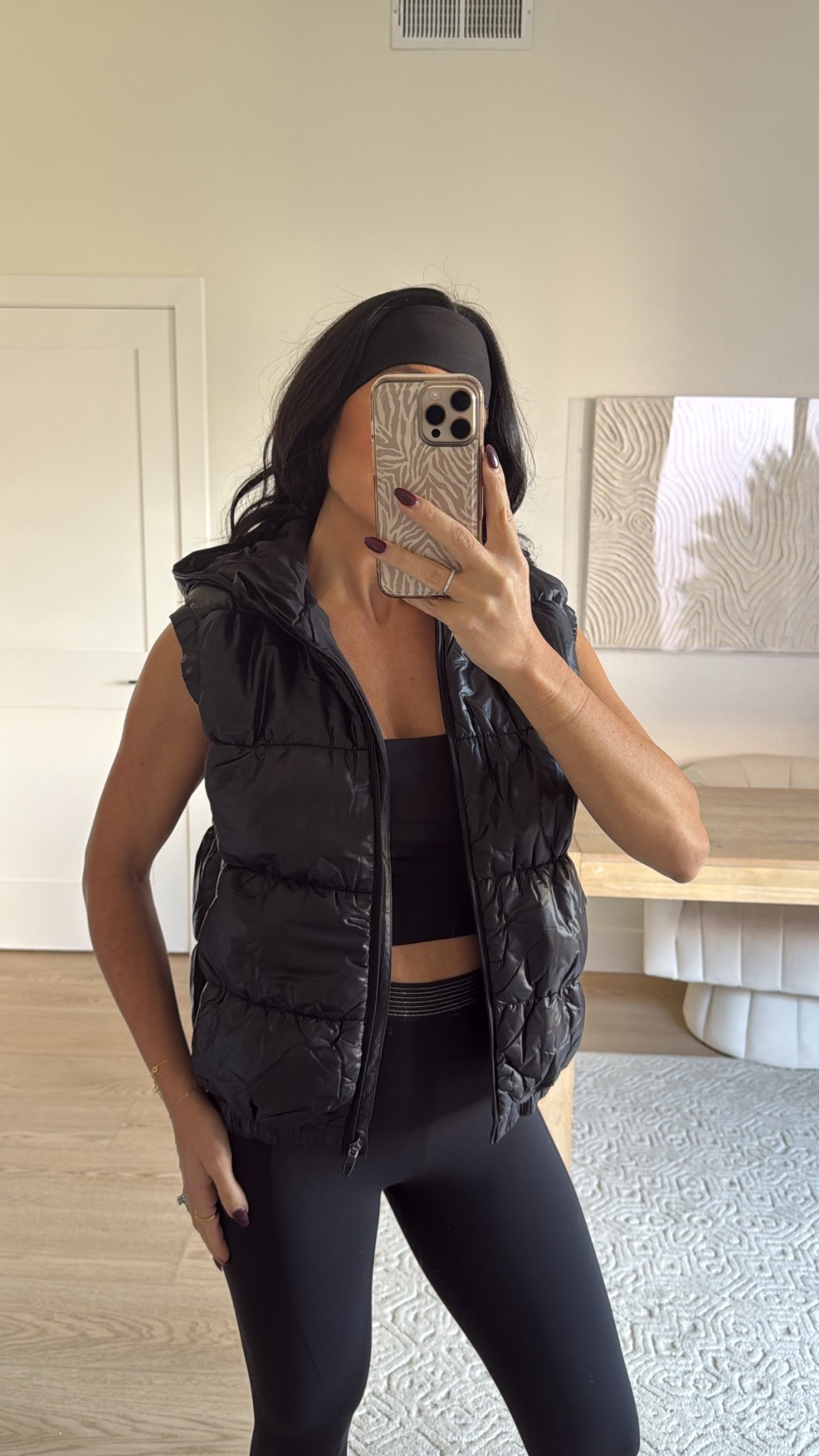 Walmart active outfit idea // active puffer vest size small // square neck sports bra size small // high rise leggings size XS 

Walmart outfit idea 
Active 


#LTKfitnessgoals #LTKSeasonal #LTKActive