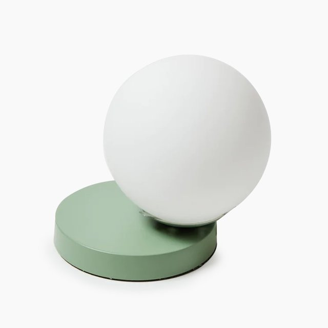 Dormify Desk & Table Lamp in Mila Sage, Sphere Shaped, Green Base, Bedroom, Bathroom, Kid's Room,... | Walmart (US)