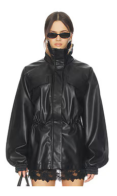 ALL THE WAYS Corina Faux Leather Jacket in Black from Revolve.com | Revolve Clothing (Global)