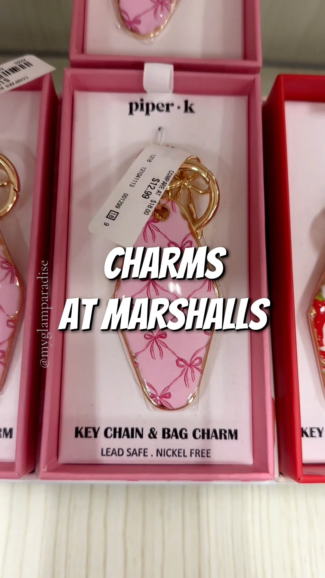 Key bag charms from Marshalls The ideas are endless 😍 This is just a peek..let me know if you want more videos like this! ✨🛍️ i’m linking different charms ideas #myglamparadise

#LTKSaleAlert #LTKFindsUnder50 #LTKGiftGuide