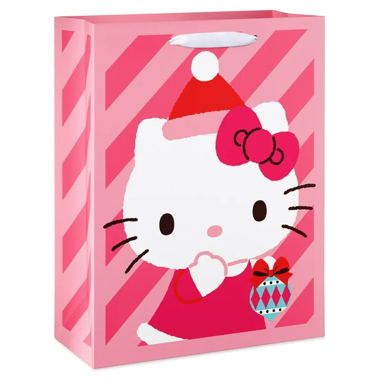 American Greetings Hello Kitty 13 in. Large Pink Gift Bag for Christmas (1-Count) | Walmart (US)