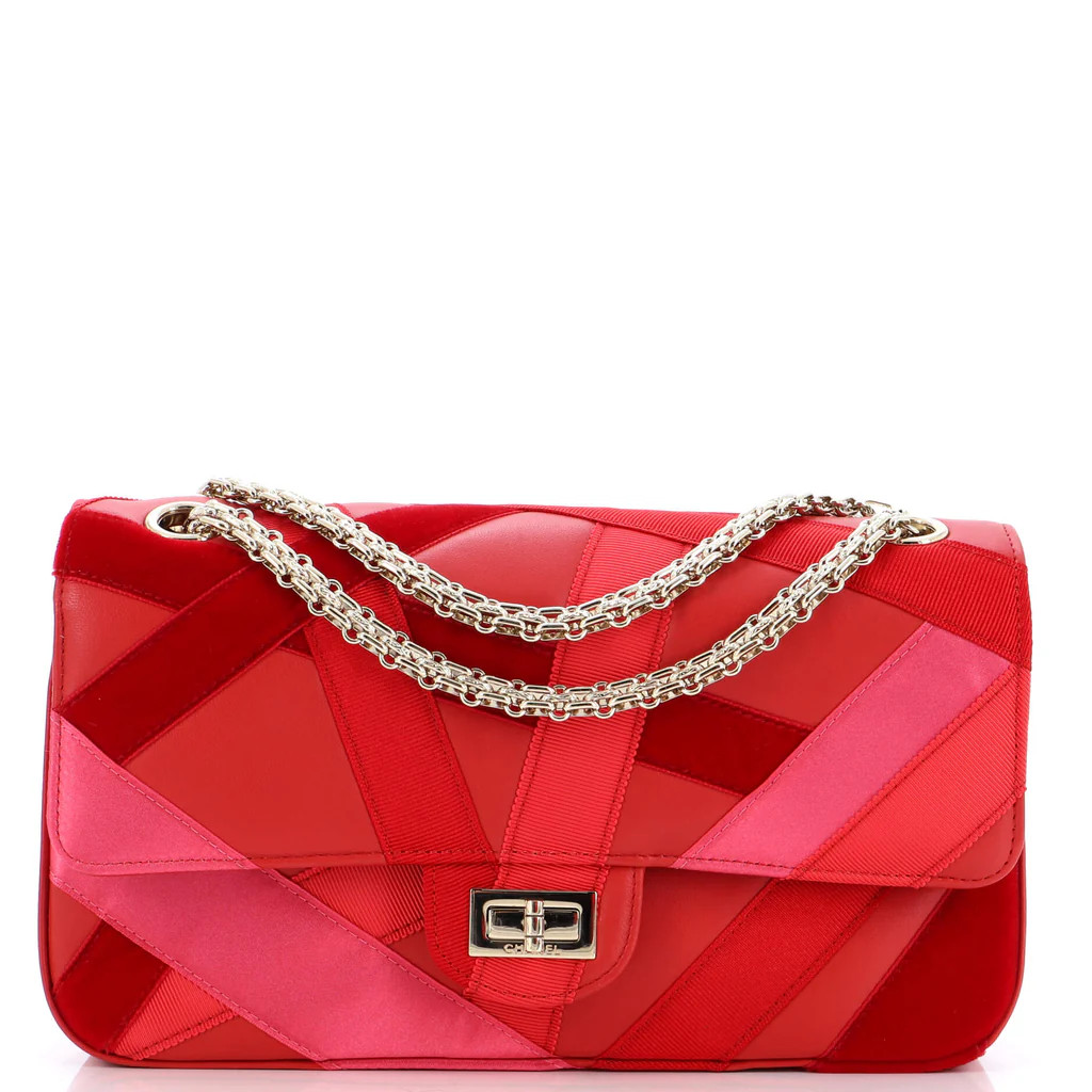 Reissue 2.55 Flap Bag Lambskin with Ribbon Patchwork 225 | Rebag