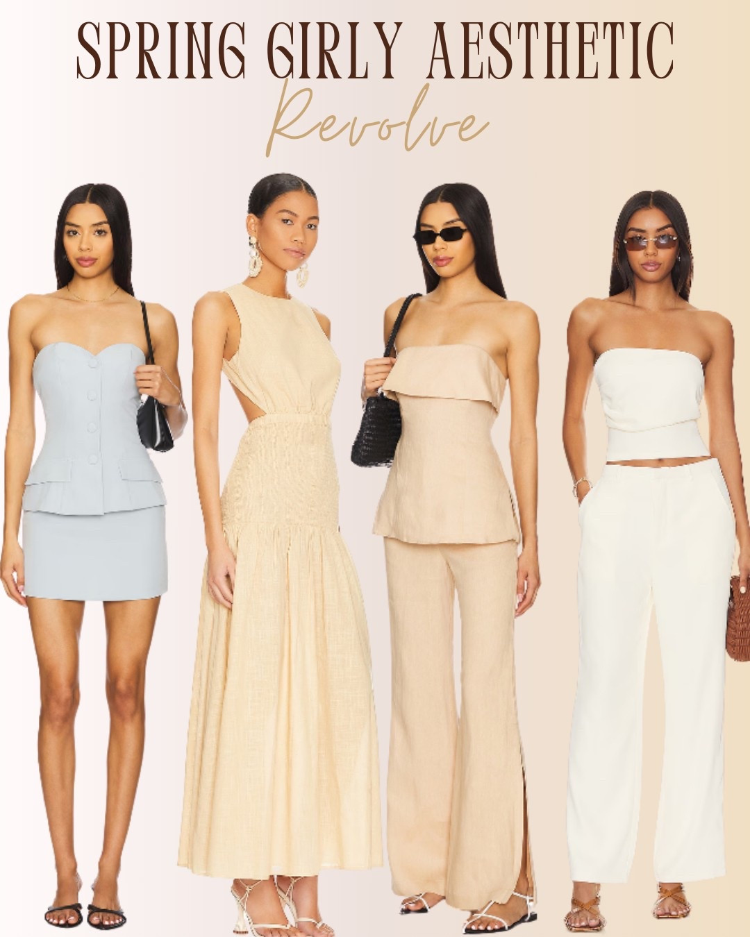 These spring girly outfits from Revolve are perfect for a soft, feminine aesthetic. Featuring breezy neutrals, structured silhouettes, and lightweight fabrics, each look is ideal for spring brunches, daytime events, or vacation getaways. Shop these Revolve spring looks on LTK to add timeless, chic staples to your warm-weather wardrobe.

#LTKSeasonal #LTKTravel #LTKStyleTip