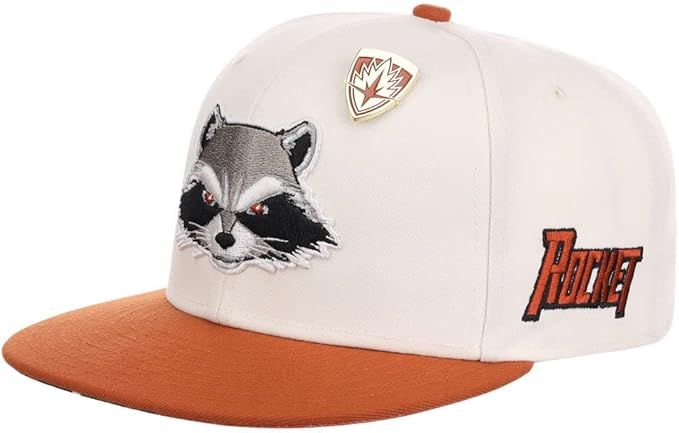 Marvel Rocket Colorblock w/Printed UV Fitted Cap | Amazon (US)