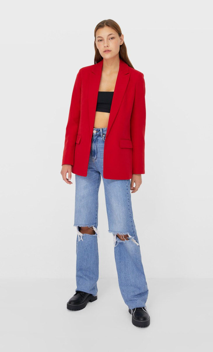 Blazer aperto - Moda da donna | Stradivarius Italia | Stradivarius (IT)