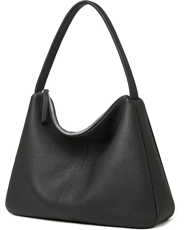 Daiblueland Small Leather Shoulder Bag For Women Luxury Clutch Tote Purse With Zipper Closure | Amazon (US)