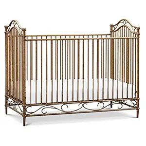 Million Dollar Baby Classic Camellia 3-in-1 Convertible Metal Crib in Vintage Gold, Greenguard Go... | Amazon (US)