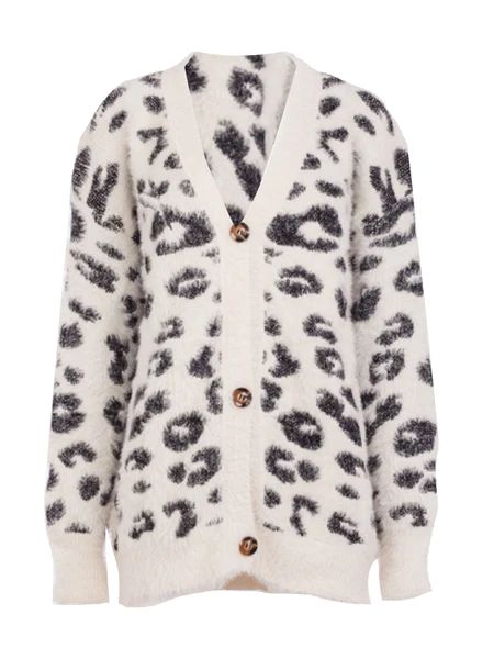 'Melody' Leopard Print Fluffy Cardigan (3 Colors) | Goodnight Macaroon