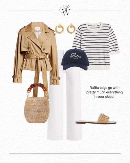Spring outfit idea! I LOVE this cropped trench, and a trench of any sort is great for spring. I bought myself and took an XXS and will get the sleeves shortened. PS this bag SOLD OUT last year so snag it quick this year!

#LTKover40 #LTKSeasonal #LTKstyletip