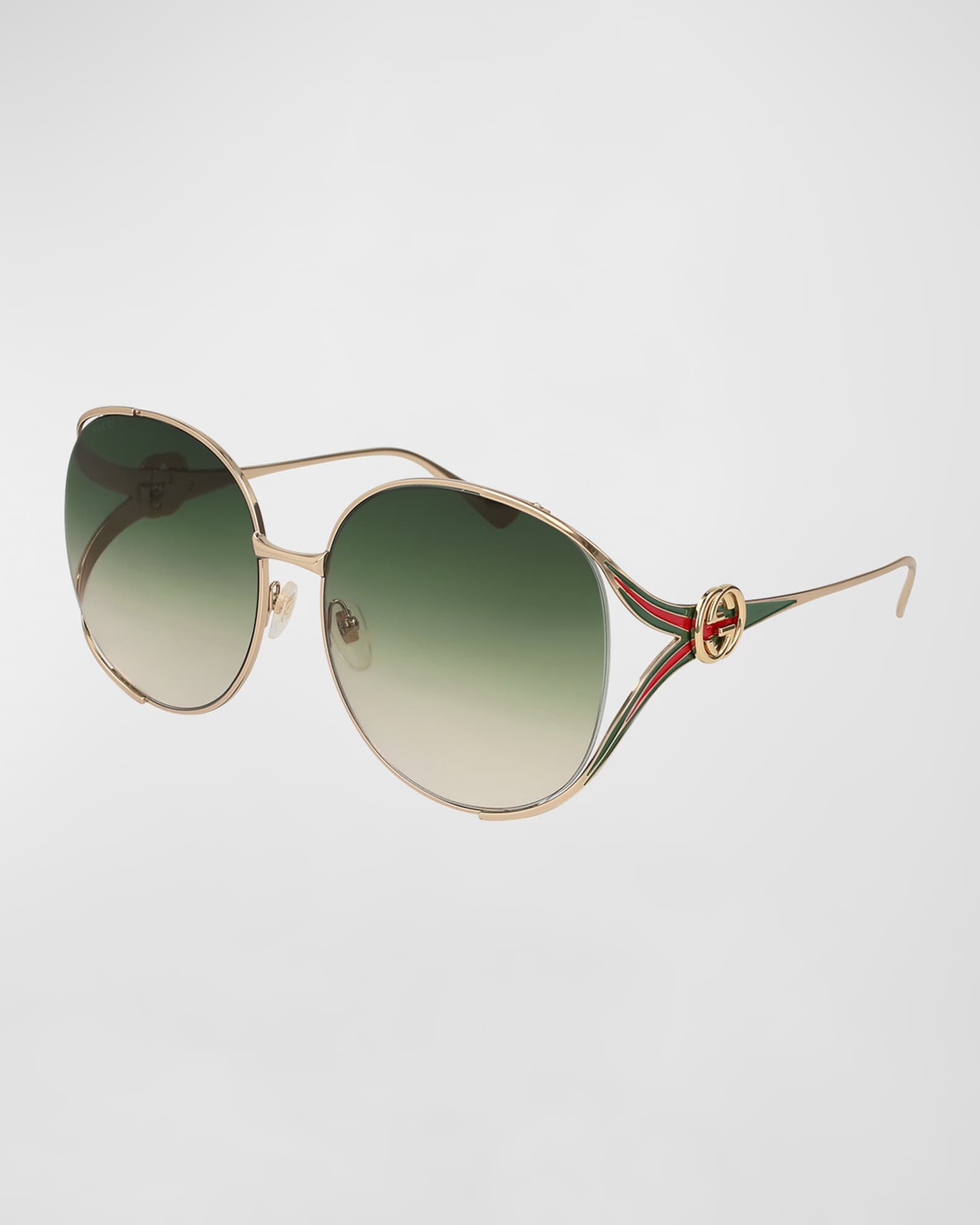 Oversized Oval GG Sunglasses | Neiman Marcus