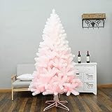 XUELIAIKEE Pink Artificial Christmas Tree, Eco-Friendly PVC Xmas Tree Cherry Blossom Gradient Full T | Amazon (US)
