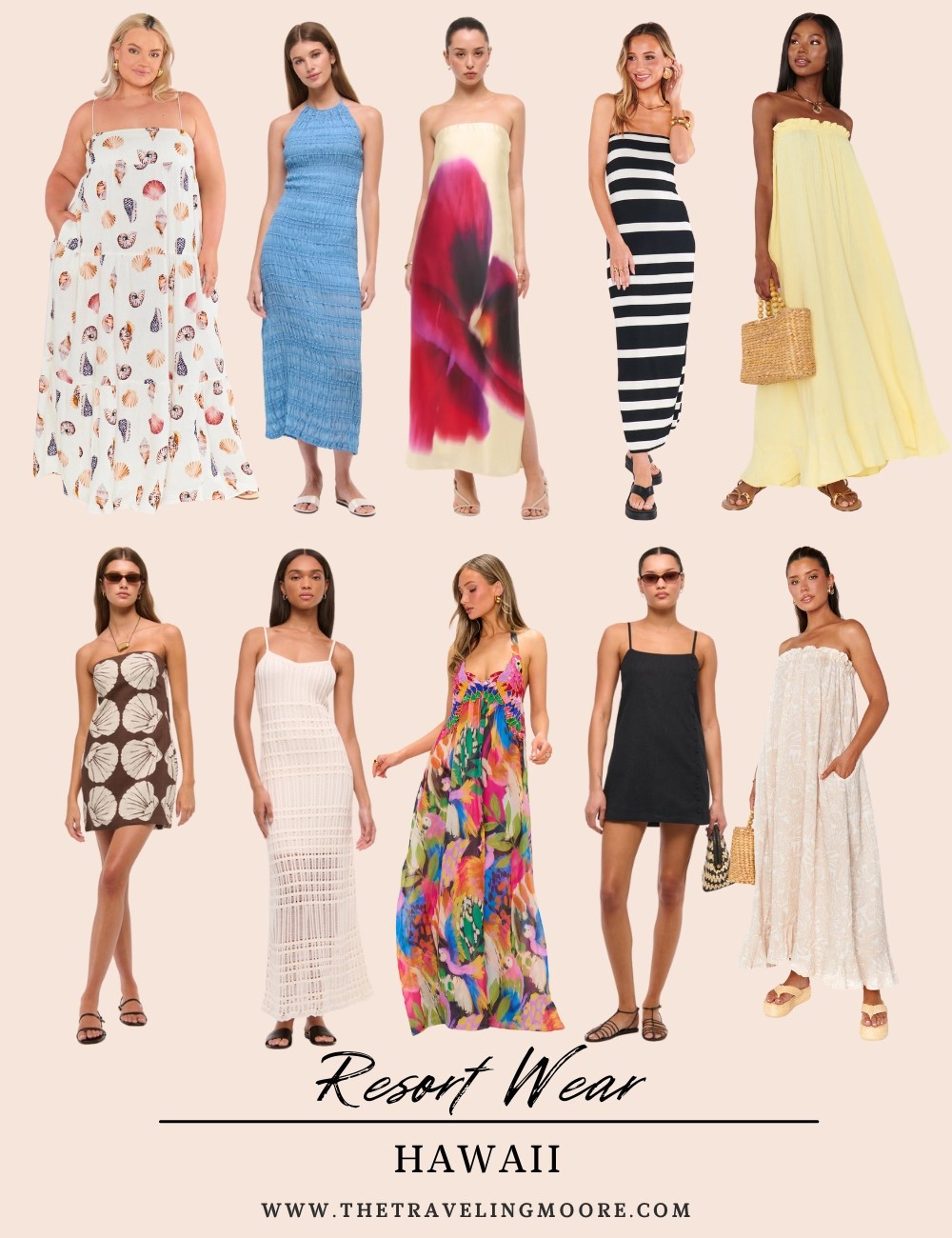 Resort wear for Hawaii - midi and maxi dresses for a tropical vacation 

#LTKTravel
