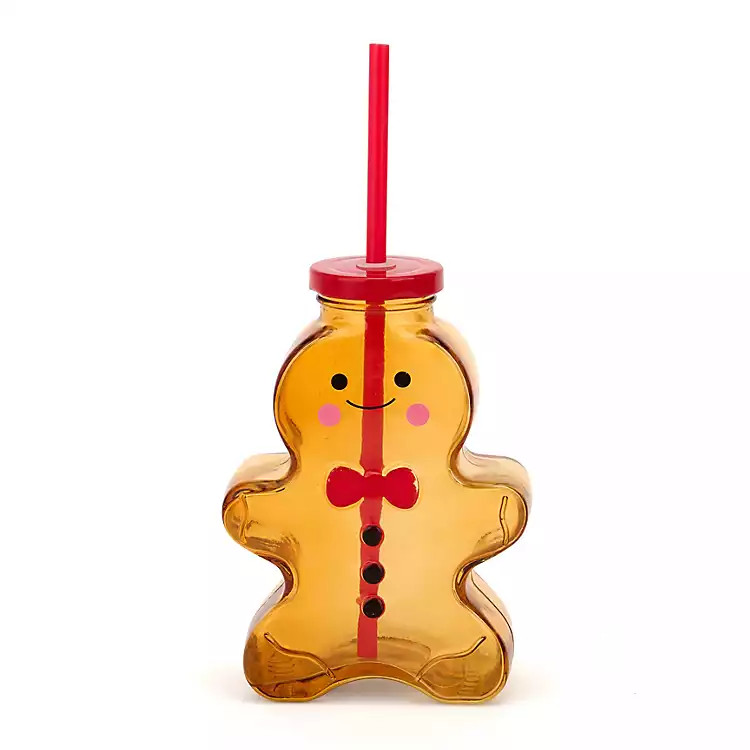 Gingerbread Man Glass Sipper | Kirklands Home | Kirklands