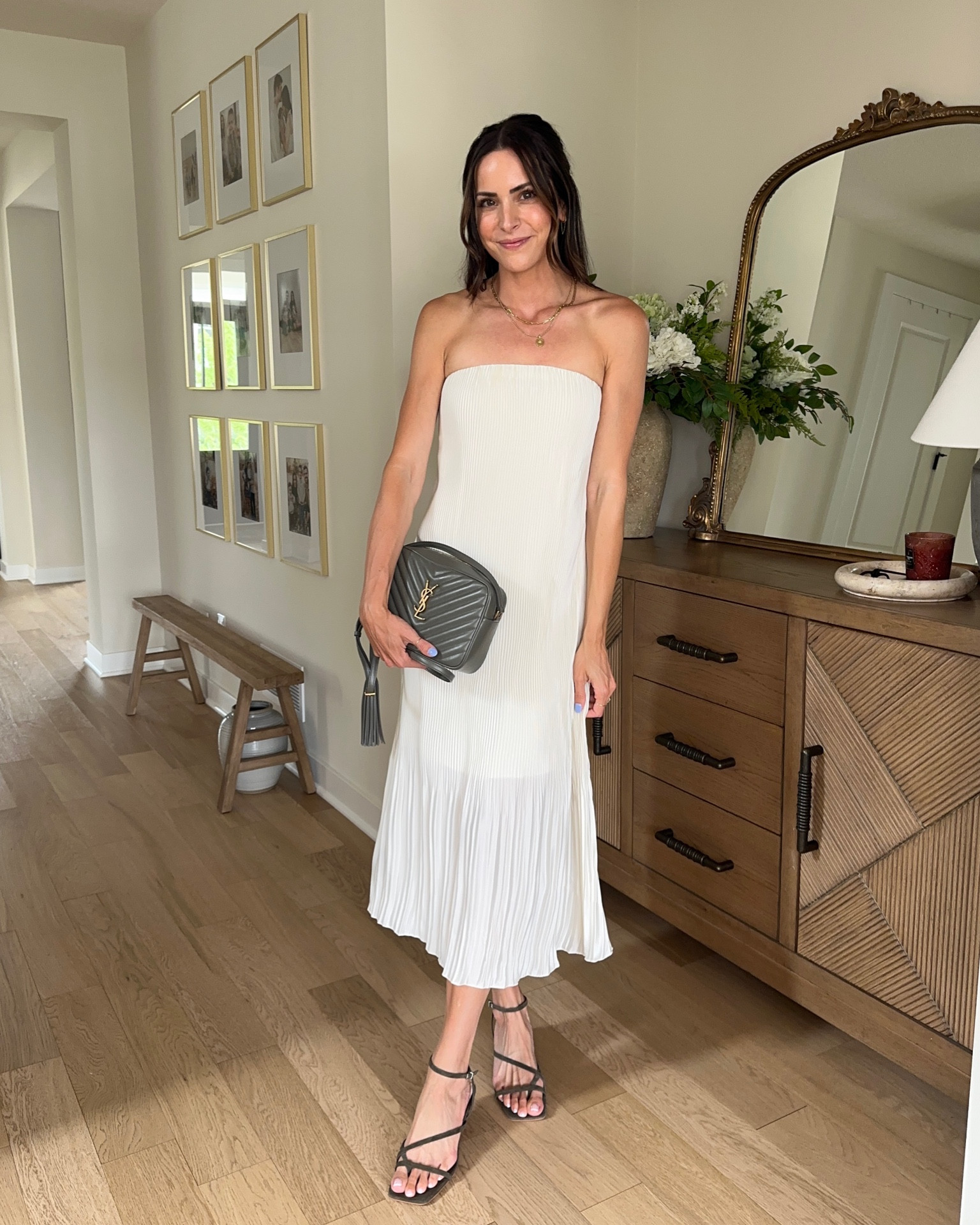 bubble sleeve midi dress Camiyah Bubble Sleeve Midi Dress