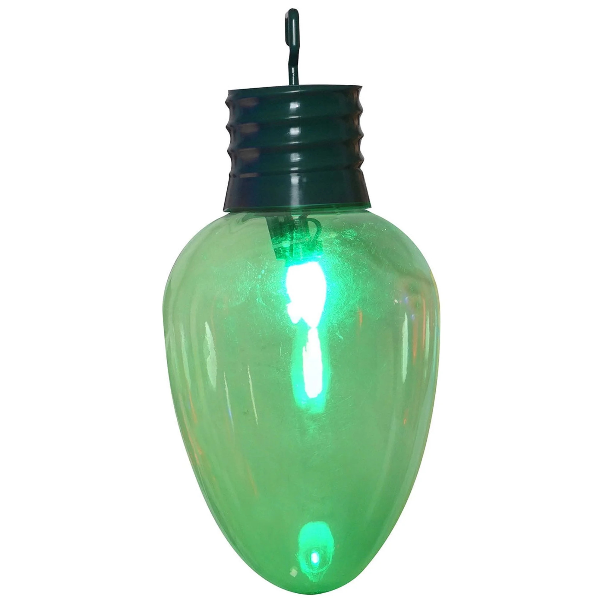 Green LED Hanging Giant Bulb, 14", by Holiday Time | Walmart (US)