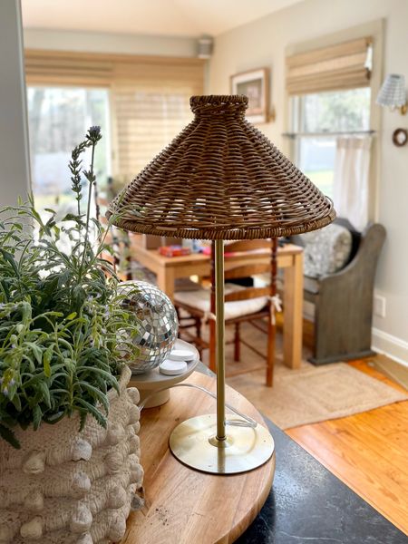 I found our kitchen lamp (originally a HomeSense find) online! 

Tommy Hilfiger Home, TJ Maxx, home decor, table lamp, lighting, wicker, rattan

#LTKunder100 #LTKhome #LTKFind