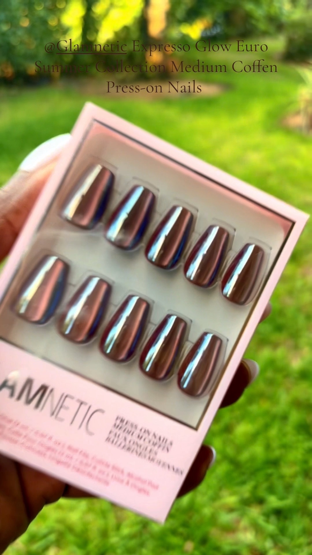 Espresso Glow may be the most sophisticated set in the Glamnetic Euro Summer collection ☕✨ That espresso-glazed shift is stunning, the medium coffin shape feels so elevated, and the color has that rich, polished look that works beyond summer. I haven’t tried this shape yet, but this set might convert me. If you love chic, glossy, expensive-looking nails… this is the one. #GlamneticNails #PressOnNails #EuroSummerCollection 

#LTKselfcare #LTKBeauty #LTKOver40